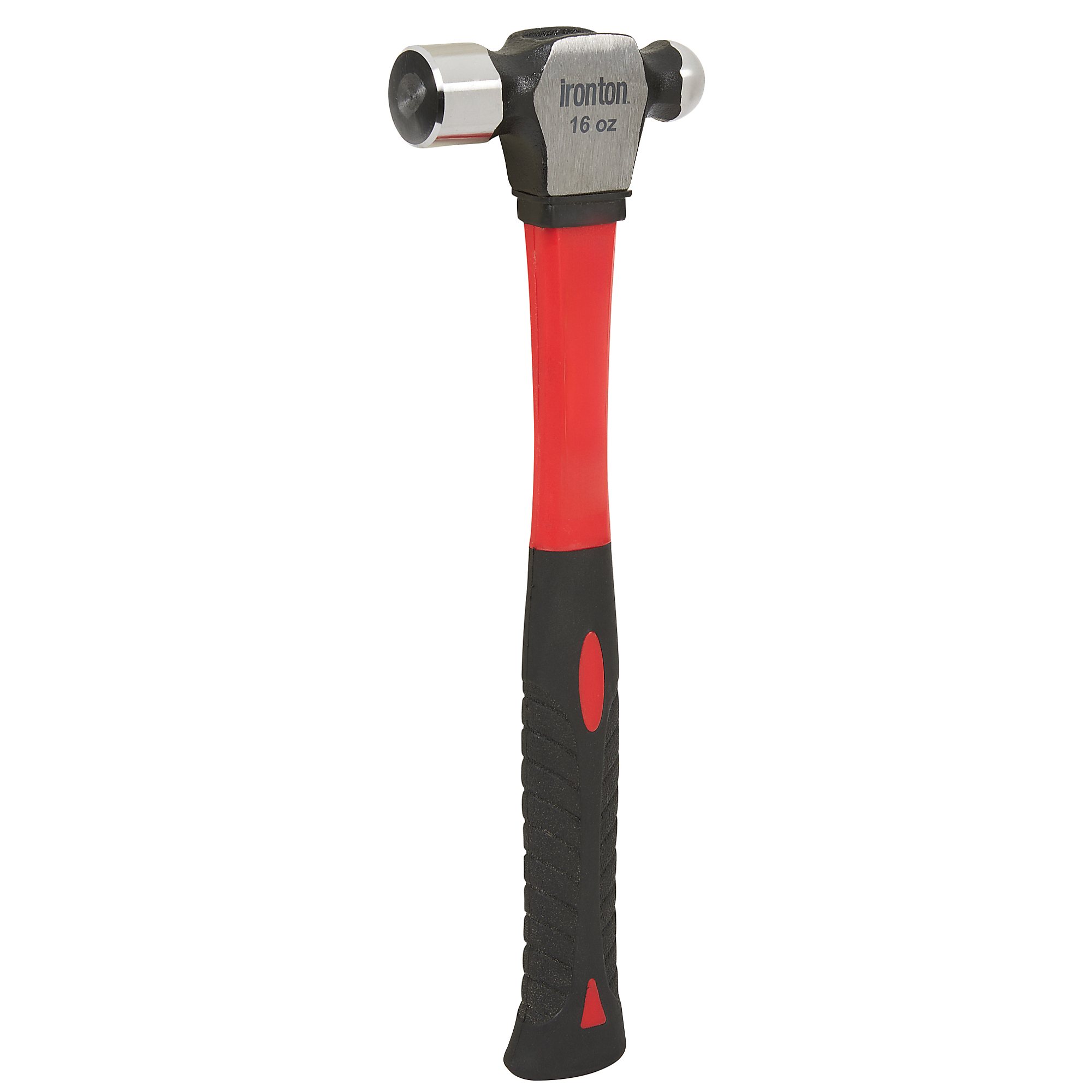 Ironton 16-Oz. Ball Peen Hammer, 12.79in.L Fiberglass Handle
